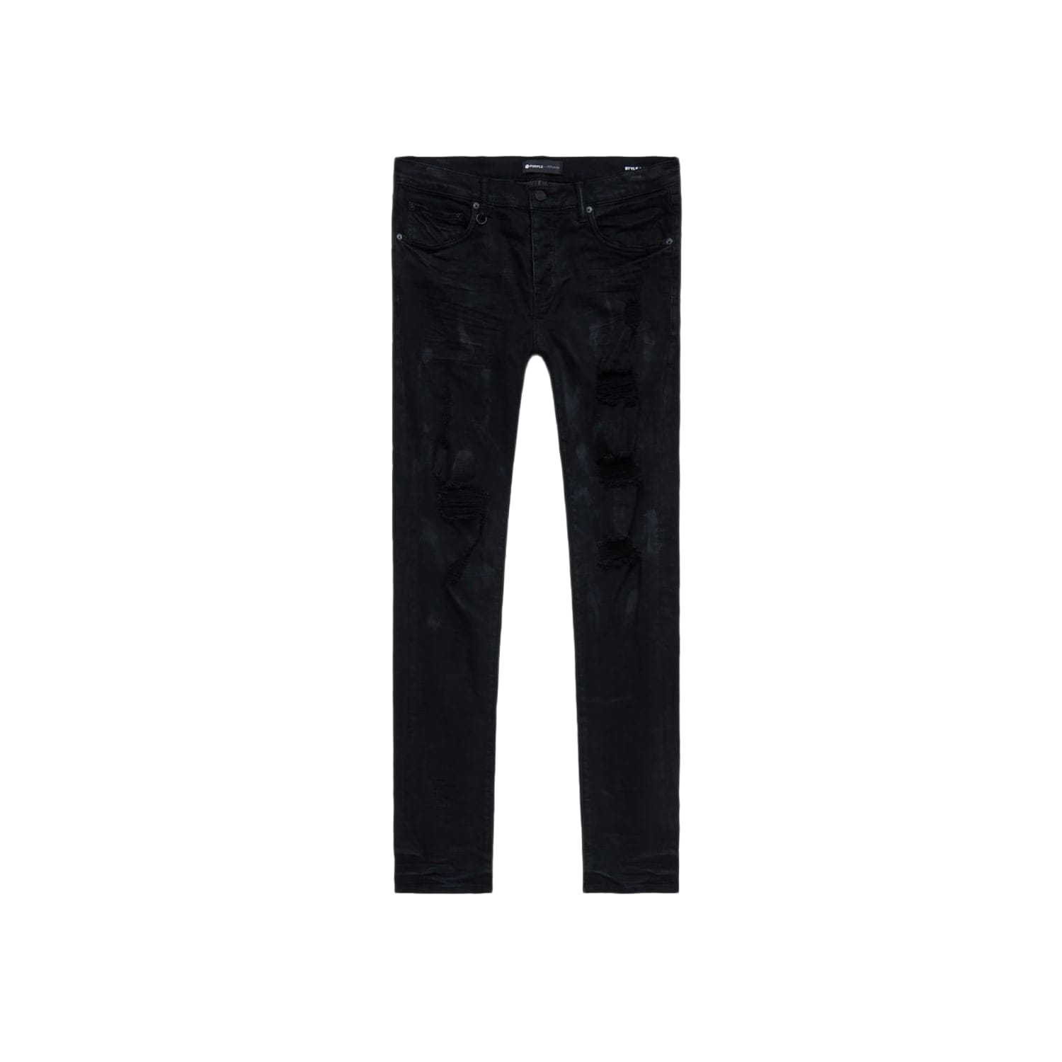 Purple Brand Black Oil Spill Jean Black