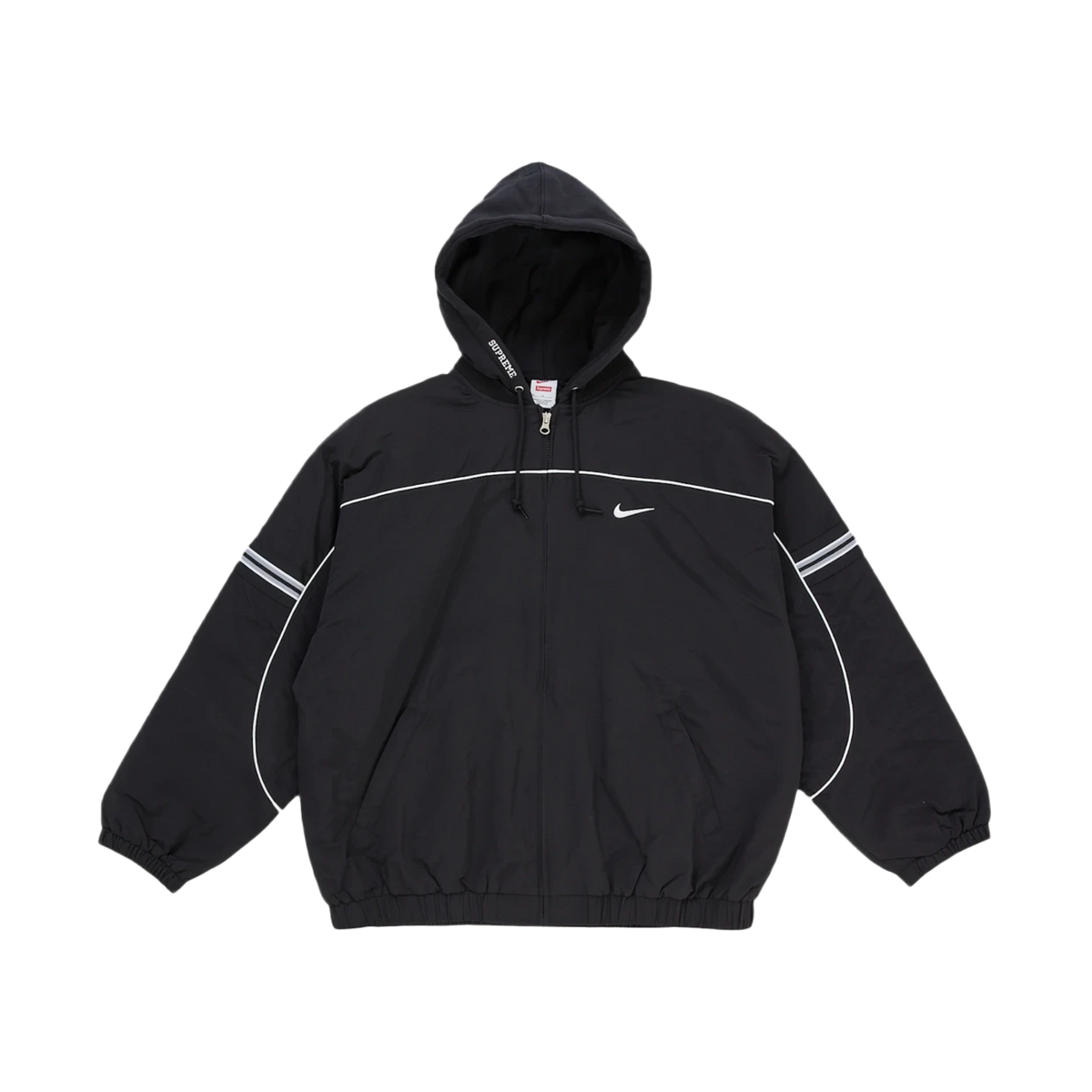 Supreme Nike Nylon Hooded Jacket Black