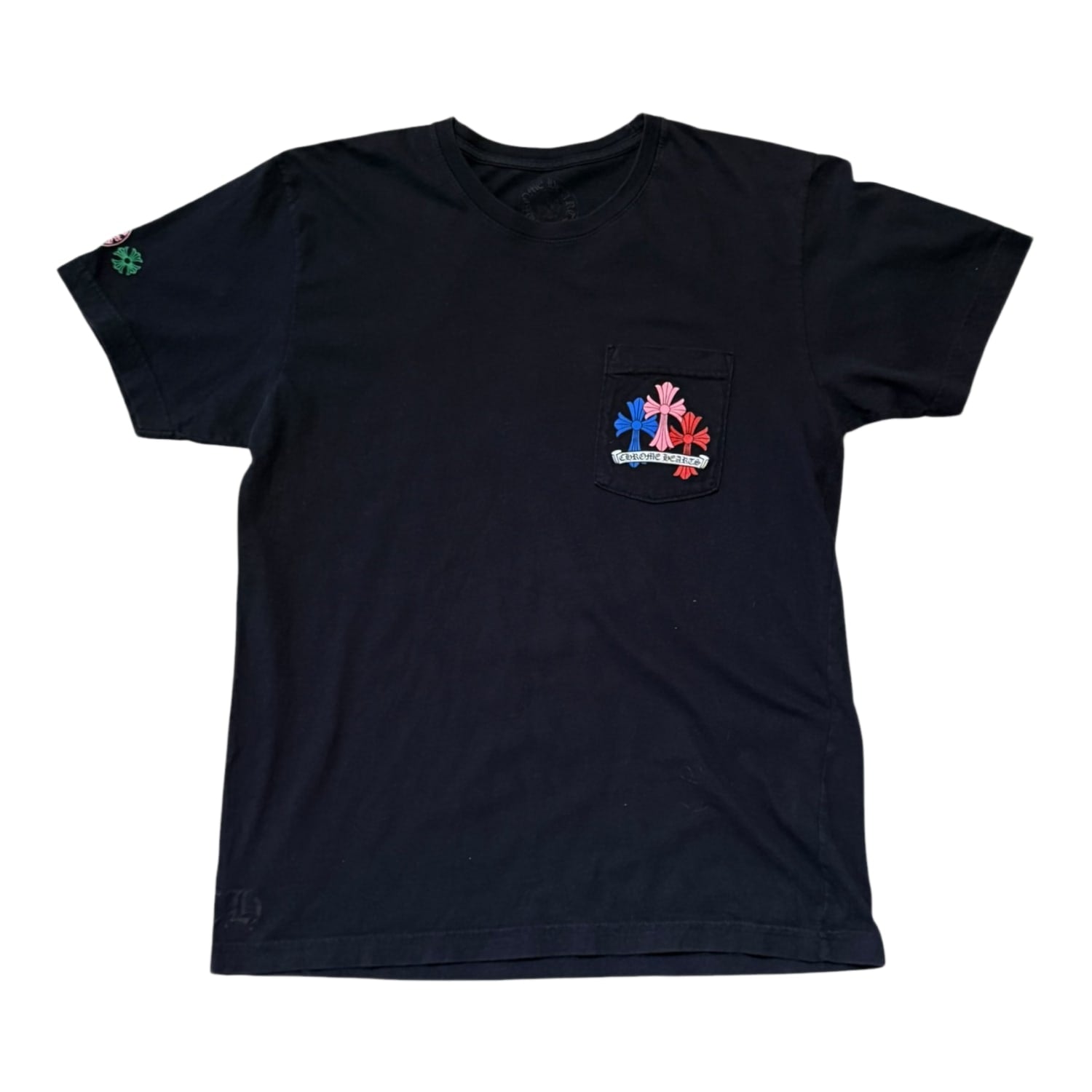 Chrome Hearts Multi Color Cross Cemetery T-shirt Black