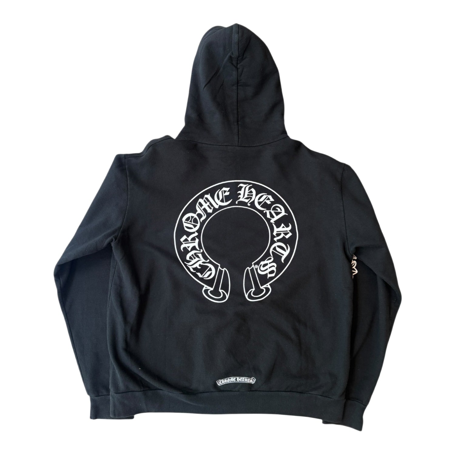Chrome Hearts Horse Shoe Floral Hoodie Black