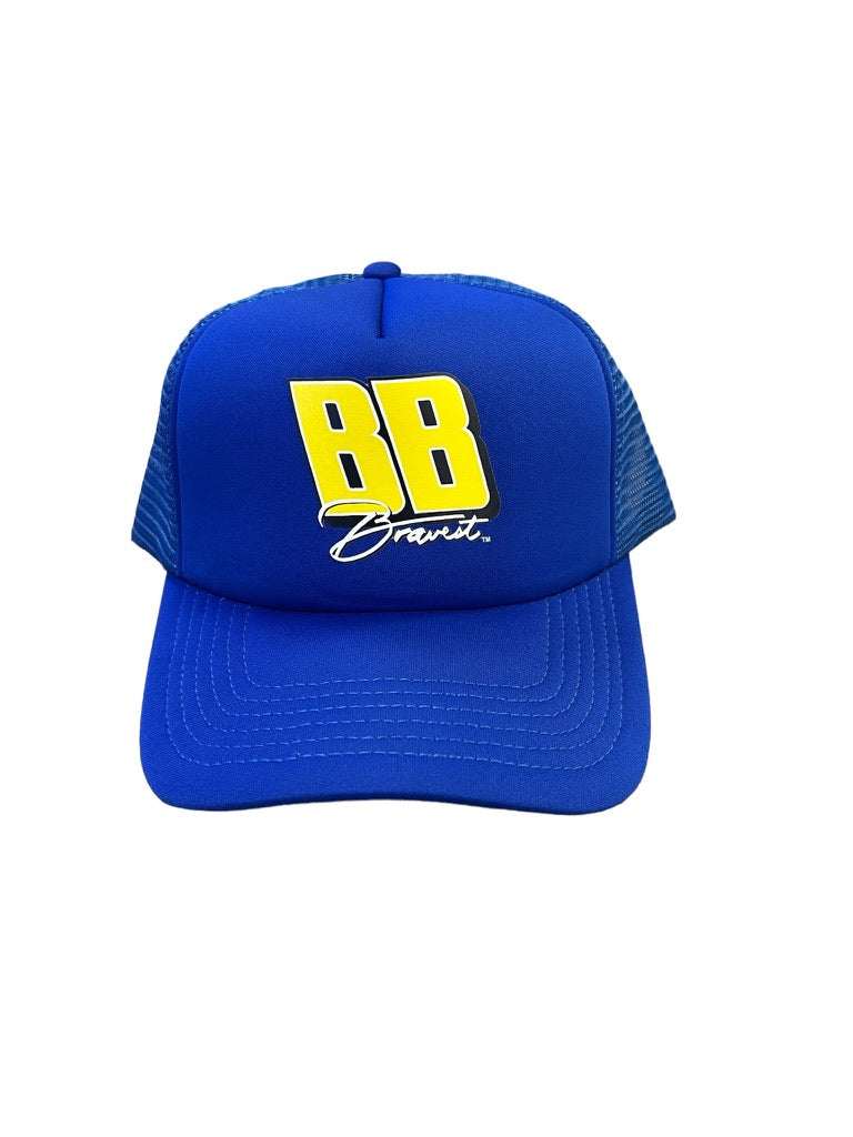 Bravest Studios Trucker Hat Blue and Yellow BB