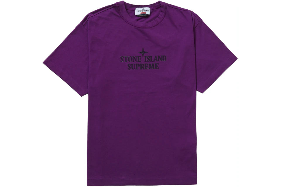 Supreme Stone Island T-Shirt Purple