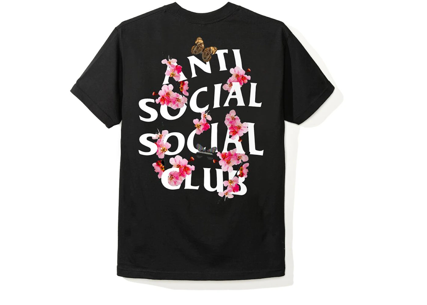 Anti Social Social Club Kkoch Flowers T-Shirt Black