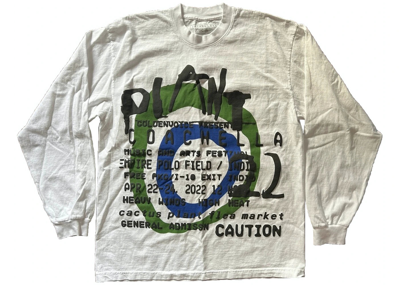 Cactus Plant Flea Market CPFM x Coachella Long Sleeve T-Shirt White