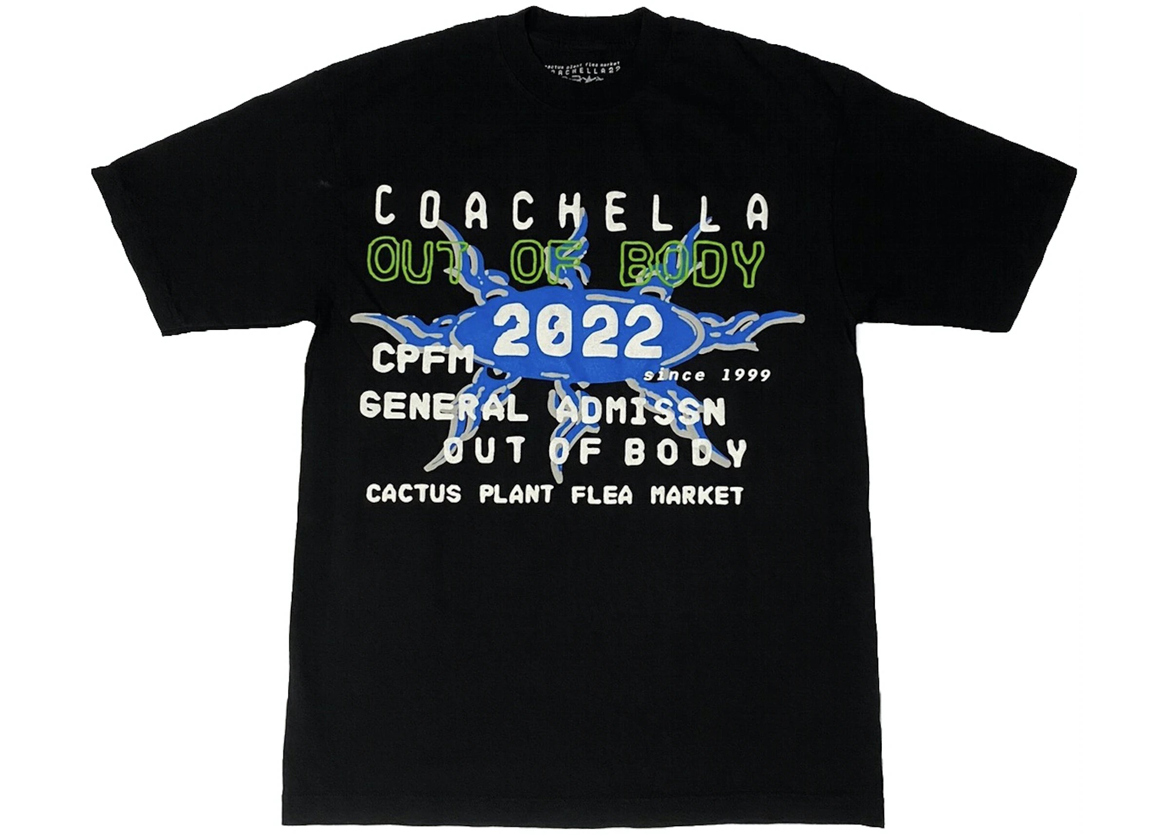 Cactus Plant Flea Market CPFM x Coachella T-Shirt Black 2