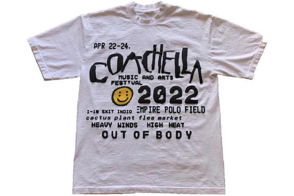 Cactus Plant Flea Market CPFM x Coachella T-Shirt White