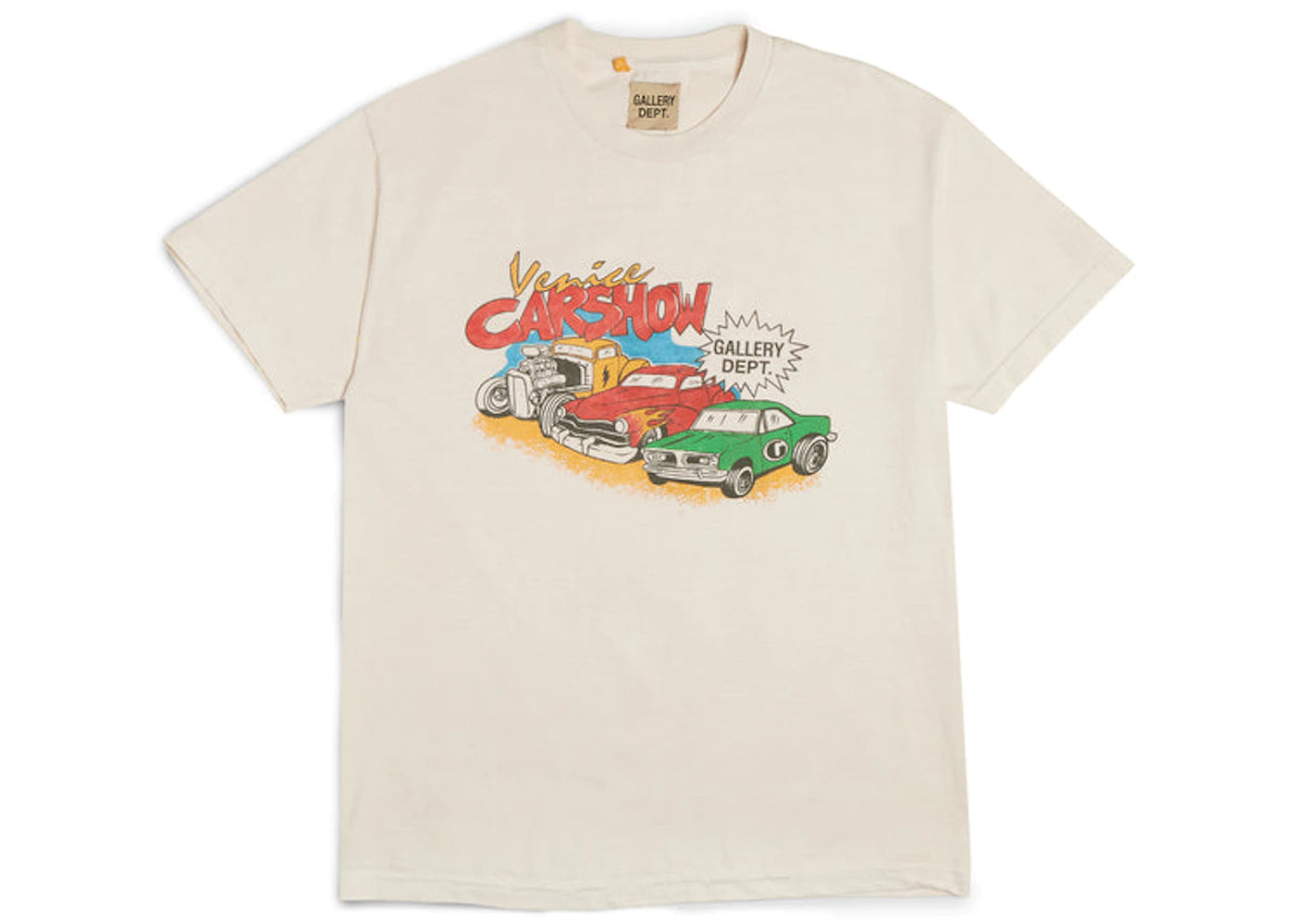 Gallery Dept. Car Show T-Shirt Cream
