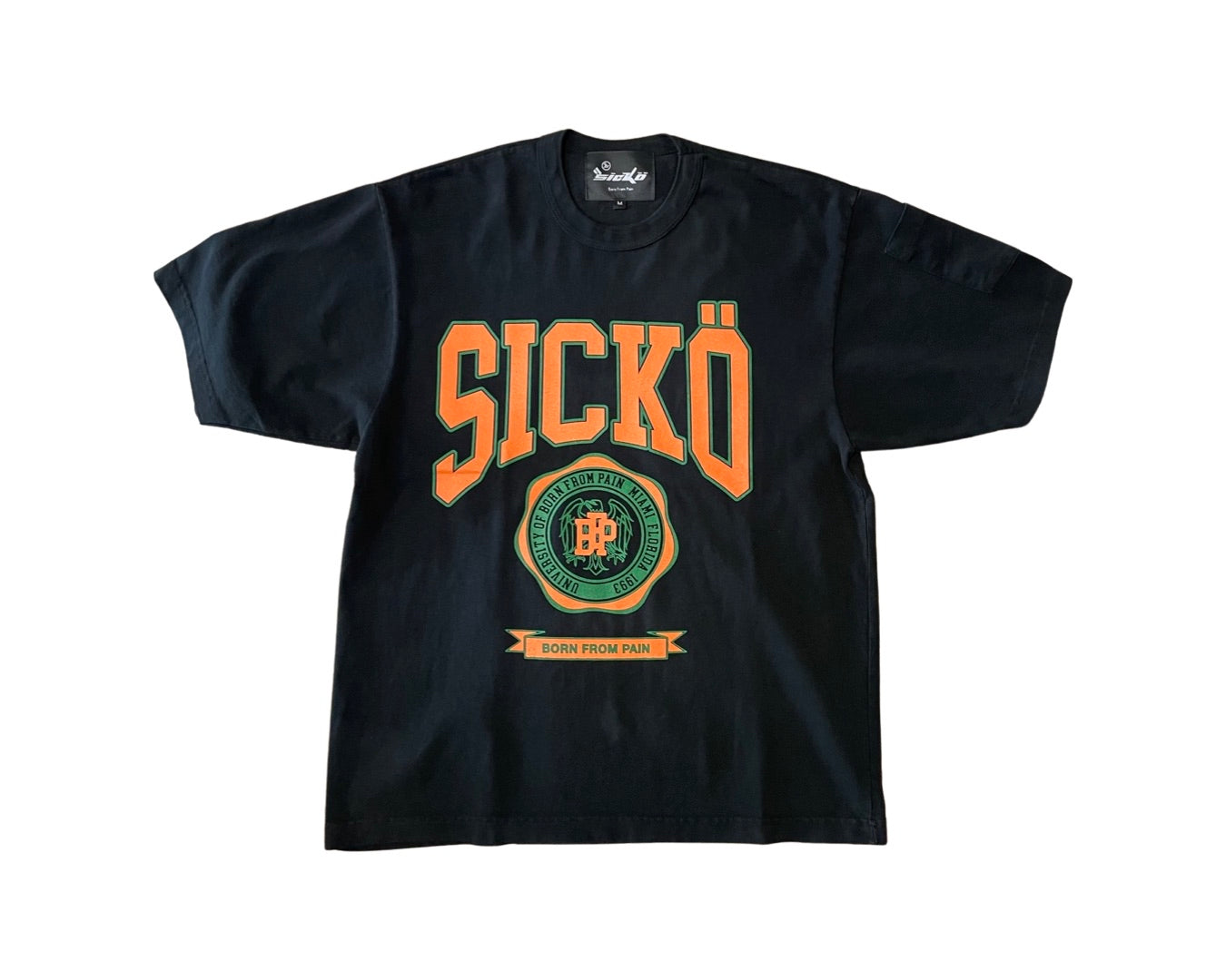 Sicko University of Born From Pain Miami T-Shirt Black
