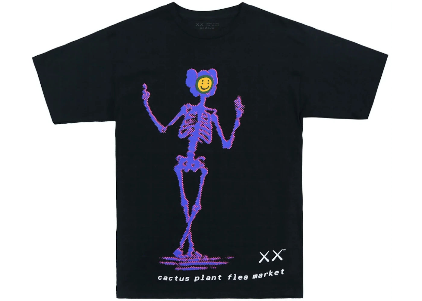 Kaws Cactus Plant Flea Market CPFM T-Shirt Black